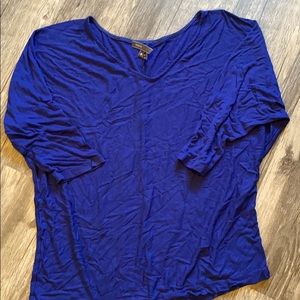Beautiful royal blue 3/4 sleeve top
